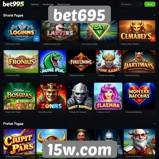 A diversidade de jogos disponíveis na plataforma bet695
